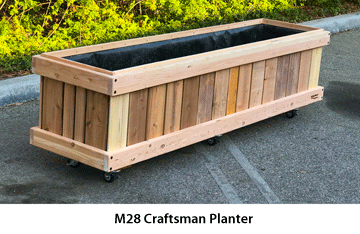 M28 Craftsman Rolling Planter